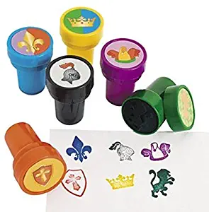 Fun Express 24 - MEDIEVIL STAMPERS - Knight Party Favors