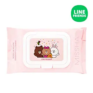 [Missha] Line Friends Super Aqua Cleansing Water Tissue - 3 packs (90pcs)