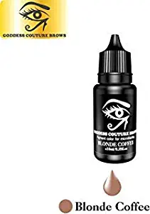 GODDESS COUTURE BROWS Microblading/Microshading Pigment | Organic Medical-Grade Permanent Makeup Tattoo Ink (Blonde Coffee) |10ml