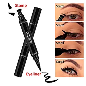 Profissional Completa Dual-Ended Liquid Waterproof Pencils Arrow For Eyes Eyeliner Stamp Cosmetics