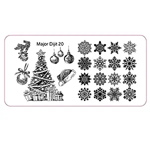 Christmas DIY Nail Art Image Stamp Stamping Plates Manicure Template E