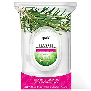 Epielle New Tea Tree Facial Cleansing Facial Tissues Wipes Towelettes - 60ct (Sheets) per pack