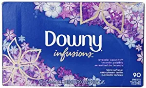 Downy Ultra Infusions Lavender Serenity Sheet Fabric Softener 90 Count by Downy
