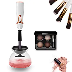 Automatic Makeup Brush Cleaner Spinner Makeup Brush Dryer Electric Makeup Brush Cleaner Device Electronic Cleaning Brush Machine Cosmetic Brush Washing Cleaning Tools Cleans (R1)