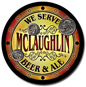 ZuWEE Brand Beer & Ale Coaster Set Personalized with the Mclaughlin Family Name