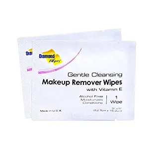 Gentle Makeup Remover Cleansing Face Wipes – Facial Towelettes with Vitamin E for Waterproof Makeup – Individually Sealed Wrappers Bulk Buy Pack of 500