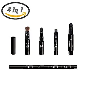 4 In 1 Funny Combination Design Makeup Brushes-Lip Brush Eyeshadow Sponge Eyeshadow Eyebrow Brush For Women and Girls