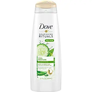 Dove Cool Moisture Shampoo, Cucumber & Green Tea 12 oz (Pack of 6)