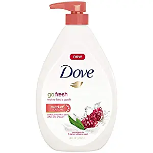 Dove Go Fresh Body Wash Pump, Pomegranate and Lemon Verbena 34 Fl Oz / 1L Ea