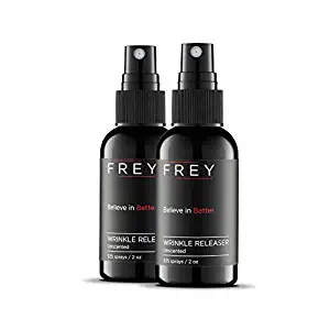 FREY Revolutionary Wrinkle Release Spray – 2 Pack of 2 Ounce Travel Size Bottles (325 Sprays Each)