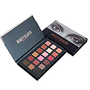 Beauty Glzaed 18 Colors Textured Eyeshadow Palette Diamond Pigment Glitter Shimmer Makeup Contour Metallic Eye Shadow Palette