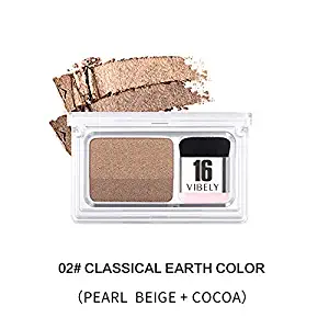 Eye Magazine Everyday Lazy Eyeshadow with Double Colors Glitter Gradient Eye Shadow Palette Long Lasting (02)