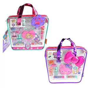 SANRIO Hello Kitty & Paw Patrol Cosmetics in Tote Bag Assorted Set, Multicolor