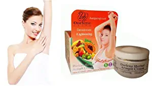 Dorlene Herbal Armpit Cream Glutathione Lightening Deodorant 10 G. : 2 Packs