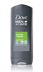 Dove Men + Care Extra Fresh Body and Face Wash, Micro Moisture, 13.5 Ounces (Pack of 3)