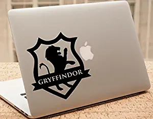 Maxx Graphixx Decal - Harry Potter - Gryffindor Crest Vinyl Sticker - Harry Potter Car Decal (6" x 5", Black)