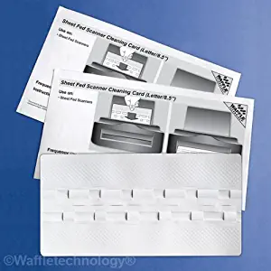 Sheet Fed Scanner Cleaning Card Featuring Waffletechnology (15 Sheets) (15)