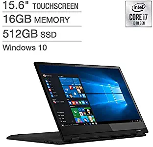 Latest_Lenovo Flex 15 15.6" LED-Backlit FHD Touch Display, 10th Generation Intel Core i7-10510U Processor, 16GB RAM, 512GB SSD, NVIDIA_GeForce_MX230, Wireless+Bluetooth, Fingerprint Reader, Window 10