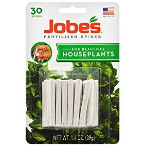 Jobe's Indoor Beautiful Houseplants Fertilizer Food Spikes - 30 Pack