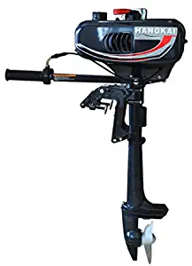 KANING Outboard Motor, 2 Stroke 3.5 Hp Marine Engine Air Cooling with CDI Ignition Inflatable Fishing Boat USA Stock