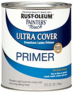 Rust-Oleum, Flat Gray Primer 1980502 Painters Touch Quart Latex, 32-Ounce