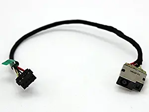 DC Power Jack Socket Connector Charging Port DC in Cable Wire Harness for HP Envy TouchSmart 15 15-J M6 M6-K M6-N Pavilion 15-R 15-G 717371-SD1/FD6/SD6/YD6 7-Wire 8-Pin