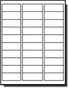 MFLABEL Sheets 30-UP Easy to Peel Address Labels 1"x2-5/8" White Shipping Labels Plus 12pcs Fragile Stickers (3,000 Labels)