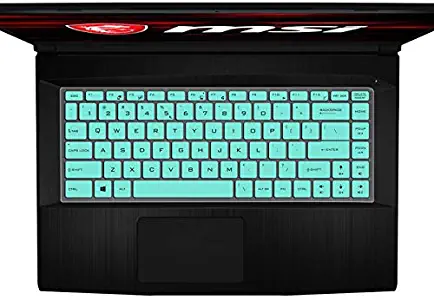 Leze - Keyboard Cover Compatible with MSI GF63 PS63 GS65 GF65 WS65 WP65 P65 PS42 & Bravo 15 Gaming Laptop, MSI 15M Creator Laptop - Mint