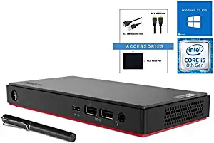 Lenovo ThinkCenter MFF Micro Form Factor Tiny Business Desktop Bundle Accessories, Intel Quad Core i7-8665U, 16GB RAM, 256GB PCIe SSD, Windows 10 Pro