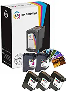 LD Remanufactured Ink Cartridge Replacements for HP 45 & HP 23 (3 Black, 2 Color, 5-Pack)