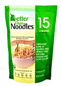 Better Than Noodles. Certified Organic. Vegan, Gluten-Free, Non-GMO, Konjac Noodles 14 Ounces (6 Pack) …