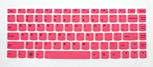 Leze Ultra Thin Silicone Keyboard Protector Cover Skin for IBM Lenovo IdeaPad U300 U300s U310 U400 U410 U430 U430p Z400 P400 S300 S400 S405 YOGA 13-IFI, Yoga 2 Pro, Yoga 2(13-Inch), Yoga 3(14-Inch) Convertible Ultrabook - Semi Pink