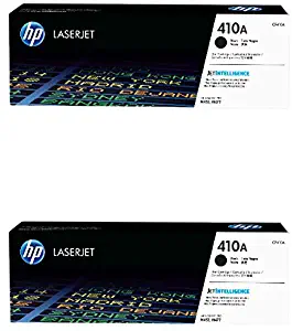 HP 410A (CF410A) Black Original Toner Cartridge, 2-Pack