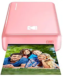 KODAK Mini 2 HD Wireless Portable Mobile Instant Photo Printer, Print Social Media Photos, Premium Quality Full Color Prints – Compatible w/iOS & Android Devices (Pink)