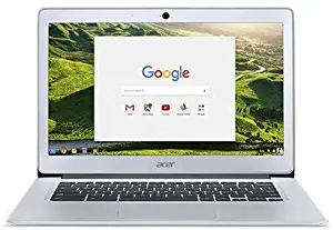 Newest Acer 14inch Flagship Chromebook, Intel Quad-Core Atom E8000 Up to 2.00GHz Processor, 4GB RAM,32GB SSD, WiFi, HDMI, Chrome OS-(Renewed) (Silver/Atom)