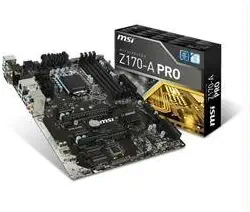 MSI Motherboard Z170-A Pro Core i7/i5/i3 Z170 LGA1151 DDR4 SATA PCI Express ATX Electronic Consumer Electronics