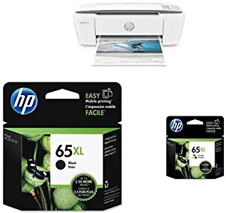 HP DeskJet 3755 Compact All-in-One Photo Printer with XL Ink Bundle