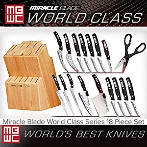 Miracle Blade World Class Series 18 Piece Set Including Knife Block