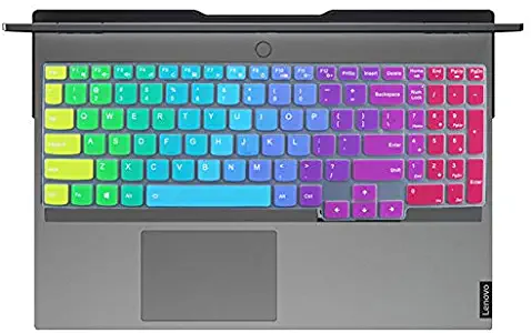 MUBUY Keyboard Cover Skin Fit Lenovo Legion 15.6" Y9000X Gaming Laptop -Rainbow