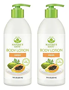 Nature's Gate Moisturizing Lotion, Papaya 18 oz (Pack of 2)