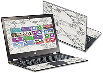 MightySkins Skin Compatible With Lenovo IdeaPad Yoga 2 Pro 13.3" wrap cover sticker skins White Marble