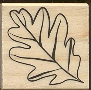 Wooden Rubberized Stamps for Card Making Oak Tree Leaf Season New Craft Rubber Stamp