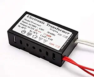 Halogen/Xenon Electronic Transformer 120 Watt Max output 120 Volt Input / 12 Volt AC OutPut Transformer in Compact Housing