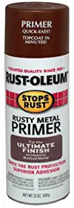Rust-Oleum 7769830 Stops Rust Spray Paint, 12-Ounce, Flat Rusty Metal Primer