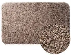 Clean Step Mat Super Absorbent Doormat with Rubber Backing Non Slip As Seen On Tv Color Brown Size 16" x 28"