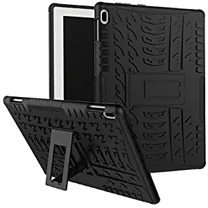 Lenovo Tab 4, 10.1" TB-X304F/N Case,Hybrid Drop Proof Armor Defender Full-body Protection Convertible Built in Stand For Lenovo Tab 4, 10.1" TB-X304F/N (NOT FOR Tab 4 10 Plus TB-X704)-Black