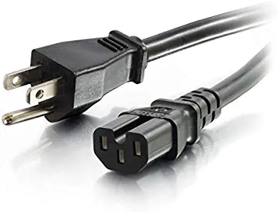 TeamTechGlobal 3 Prong/Cables to (18AWG 10A 125V) Power Cord (6 ft 2 Pack)