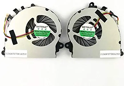 QUETTERLEE Replacement Fan for MSI GS72 GS72 6QD GS72 6QE GS72 Stealth Pro GS70 2OD GS70 2PE GS70 2QE GS70 ONC GS70 MS-1771 MS-1773 Series CPU+GPU A Pair Cooling Fan PAAD06015SL N184 N197 Fan