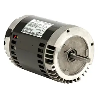 US Motors (Nidec) D12CP2PCR, 0.5HP, 1725 RPM, 1PH, 110-120V/230V, 56C Frame, C-Face Flange, Footless, Open, General Purpose Motor