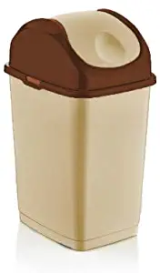 10.50 Quart Small Slim Trash Can (Beige)